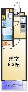 ビバーチェ鷺洲【2階】の間取り