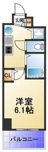 プレサンス大阪城公園パークプレイス【6階】の間取り