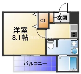 プレサンス大阪城公園ファーストシート【8階】の間取り
