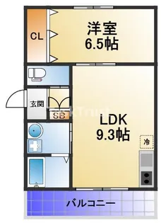セントポーリア梅園【1階】の間取り