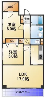 フランカー桜ノ宮SIX【8階】の間取り