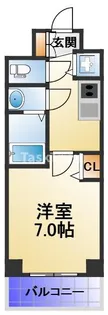 S-RESIDENCE都島【7階】の間取り