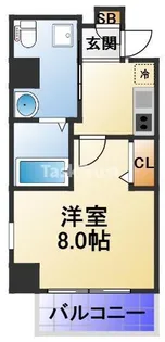 メインステージ西天満T’s SQUARE【3階】の間取り