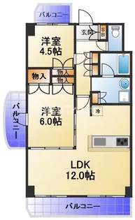 ソルジェンテ高殿【3階】の間取り