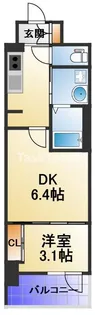 メイクス大阪鶴見【2階】の間取り