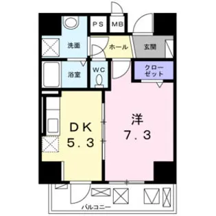 ゼンショウ天神【8階】の間取り