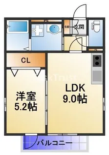 S Apt.蒲生四丁目【3階】の間取り