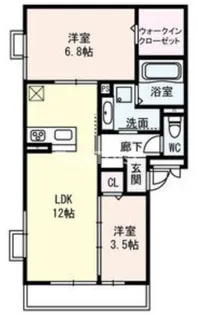 プロスペリタ【1階】の間取り