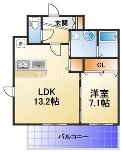 ラベニール【6階】の間取り