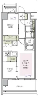 アーバネックス中崎町Ⅱ【4階】の間取り