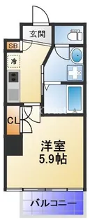 I-DIL NAKANOSHIMA EAST【10階】の間取り