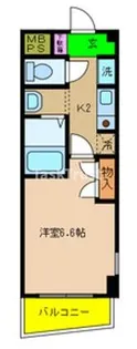 ベル・ヴィー福島【1階】の間取り