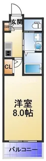 ウエンズ大阪城北【9階】の間取り