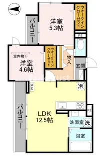 S★S CASA【2階】の間取り