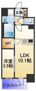ワールドアイ都島高倉町【8階】の間取り