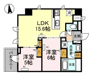 グリーンサイト南森町【5階】の間取り