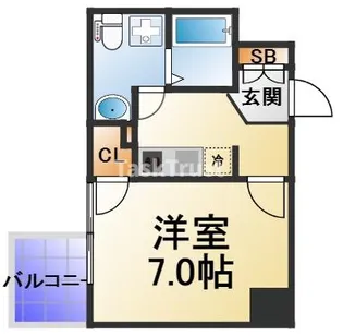 Gravis城東中央【5階】の間取り