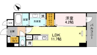 La Luce長堀通【1階】の間取り