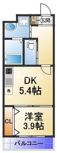 フェブライオ都島本通【6階】の間取り