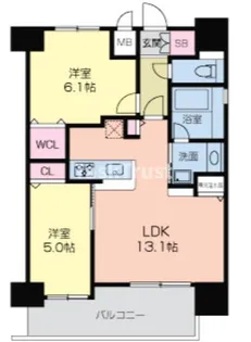 グラマシー京橋【12階】の間取り