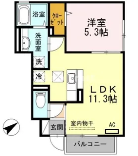ハウス四季【1階】の間取り