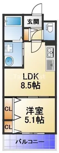 ピレーネ赤川【3階】の間取り