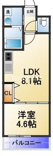 フジパレス城東鴫野EAST【1階】の間取り