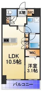 アーバネックス同心【9階】の間取り