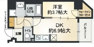 ティ ベルデ【8階】の間取り