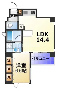 B-PROUD天満橋【4階】の間取り