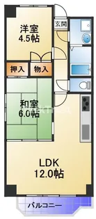 梅田プレミアムコート【10階】の間取り