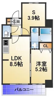 S-FORT福島La Luna【3階】の間取り
