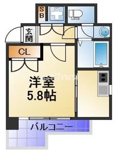 I-DIL NAKANOSHIMA EAST【13階】の間取り