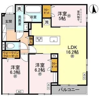 ココルトリシア【2階】の間取り