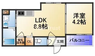 グランヒル深江橋【1階】の間取り