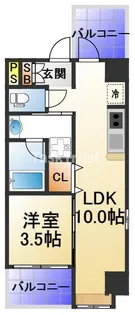 アミティエ扇町リアン【6階】の間取り