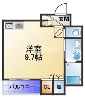 パシフィック千林【1階】の間取り
