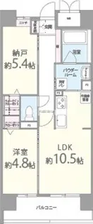 Le・sel上町台【6階】の間取り