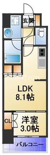 ウエリスアーバン守口【5階】の間取り