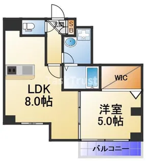 フェブライオ都島本通【2階】の間取り