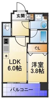 プレジオ関目【10階】の間取り