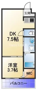 ヴィラ城北公園通り【1階】の間取り