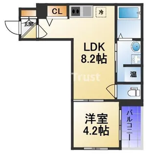 BISCUSS FORESTA SAKURANOMIYA【4階】の間取り