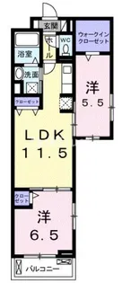 ラームーン【2階】の間取り