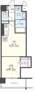 京橋イーストガーデン【6階】の間取り
