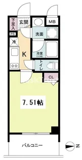 Metrosa南森町【11階】の間取り