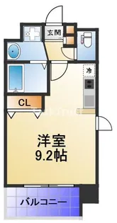 セゾンラトゥール都島【3階】の間取り