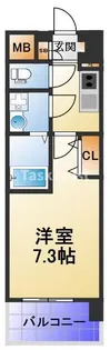 ジュネーゼグラン福島EbiE【8階】の間取り