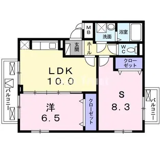 グレイスコート清水【2階】の間取り