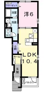 アルモニー大淀【101号室】の間取り